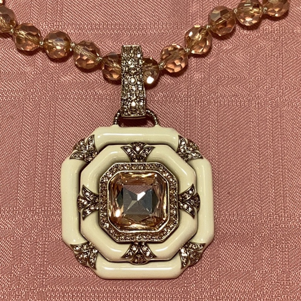 Heidi Daus Necklace Earring Set.  Pierced Earrings.